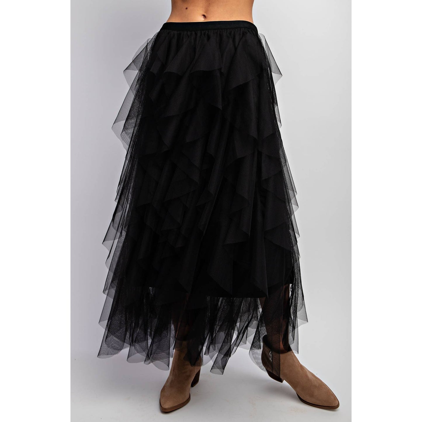 Cascading Tulle Skirt