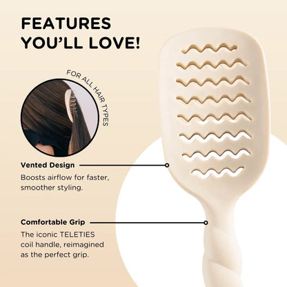 Vented Hair Brush | Tan|8428