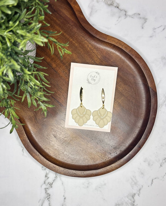 Cream Boho Diamond Dangles|7931