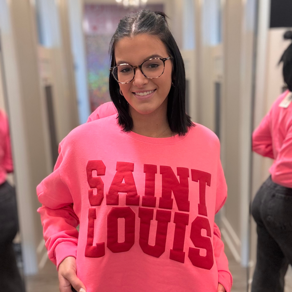 Saint Louis Puff Crew - Hot Pink & Red|5296