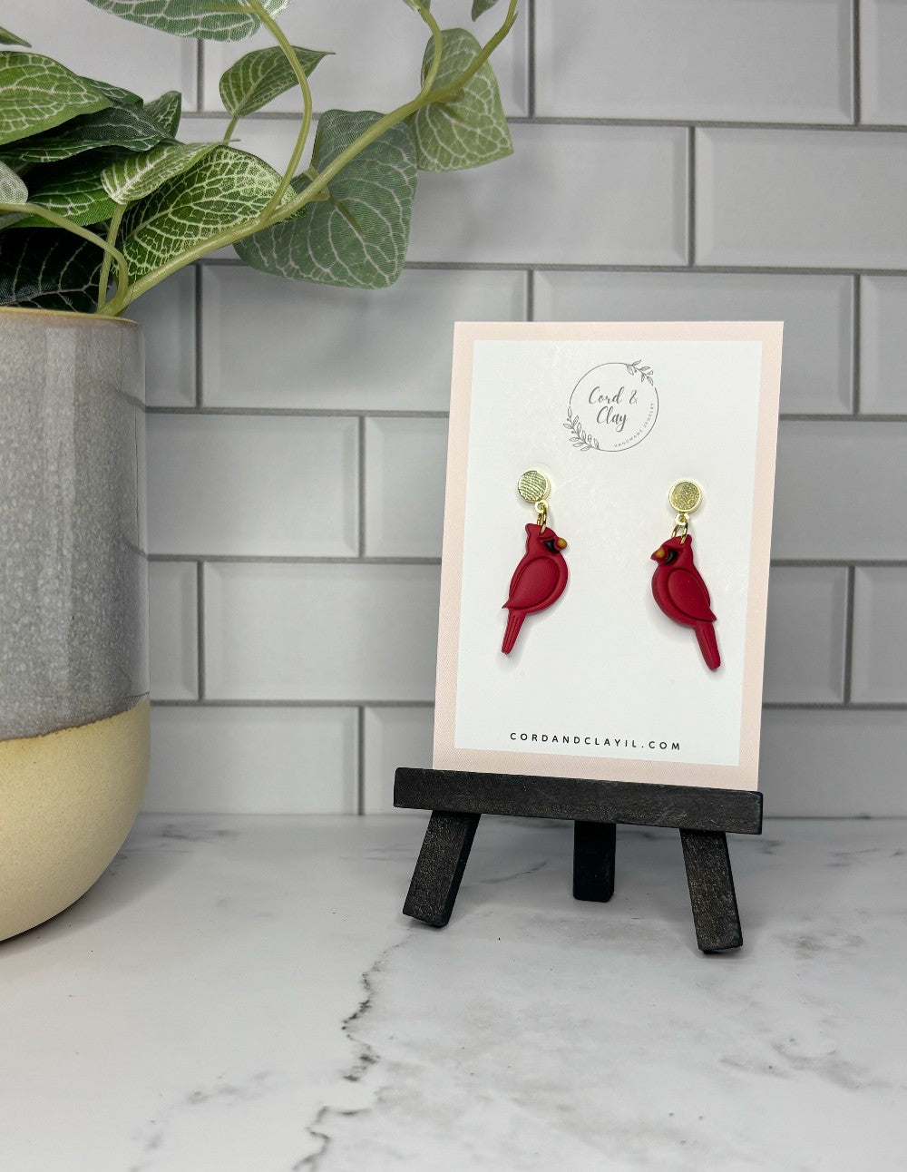 Cardinal Earrings|6925