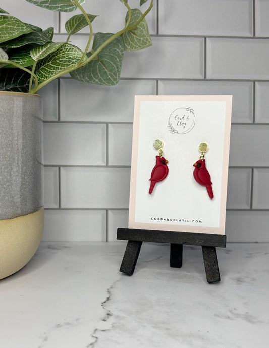Cardinal Earrings|6925
