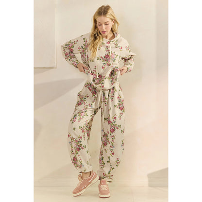 Floral French Terry Pants
