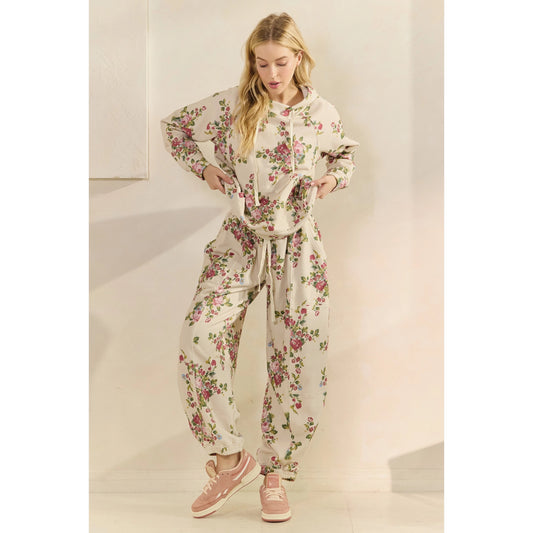 Floral French Terry Pants