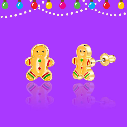 Gingerbread Man | Cutie Stud Earrings | Christmas 2025