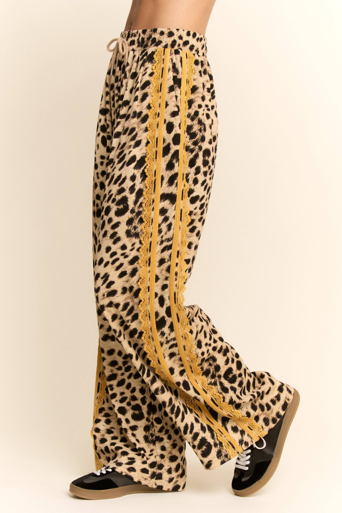 The Lacey Leopard Ribbon Pants