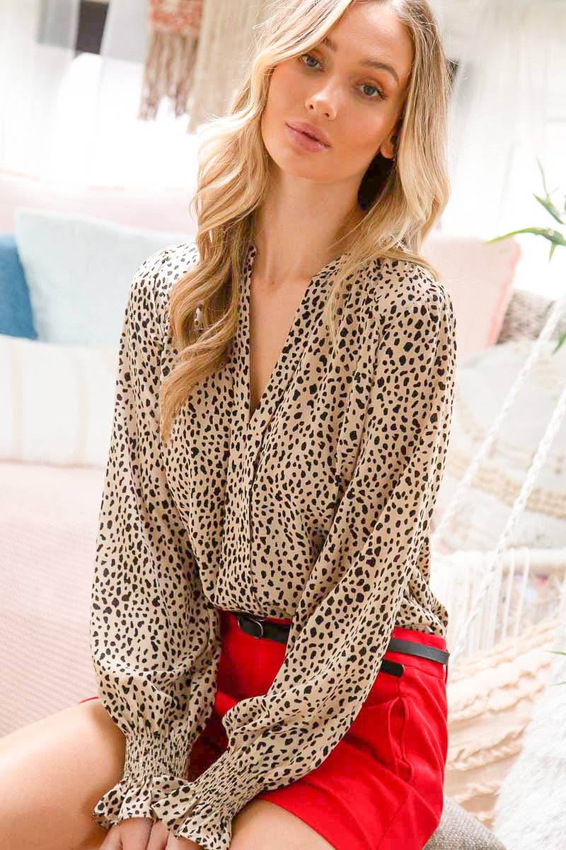 Boss Babe Irregular Dots Blouse