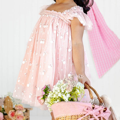 Little Bunny Easter Tulle Dress - Girls Clothes - Spring