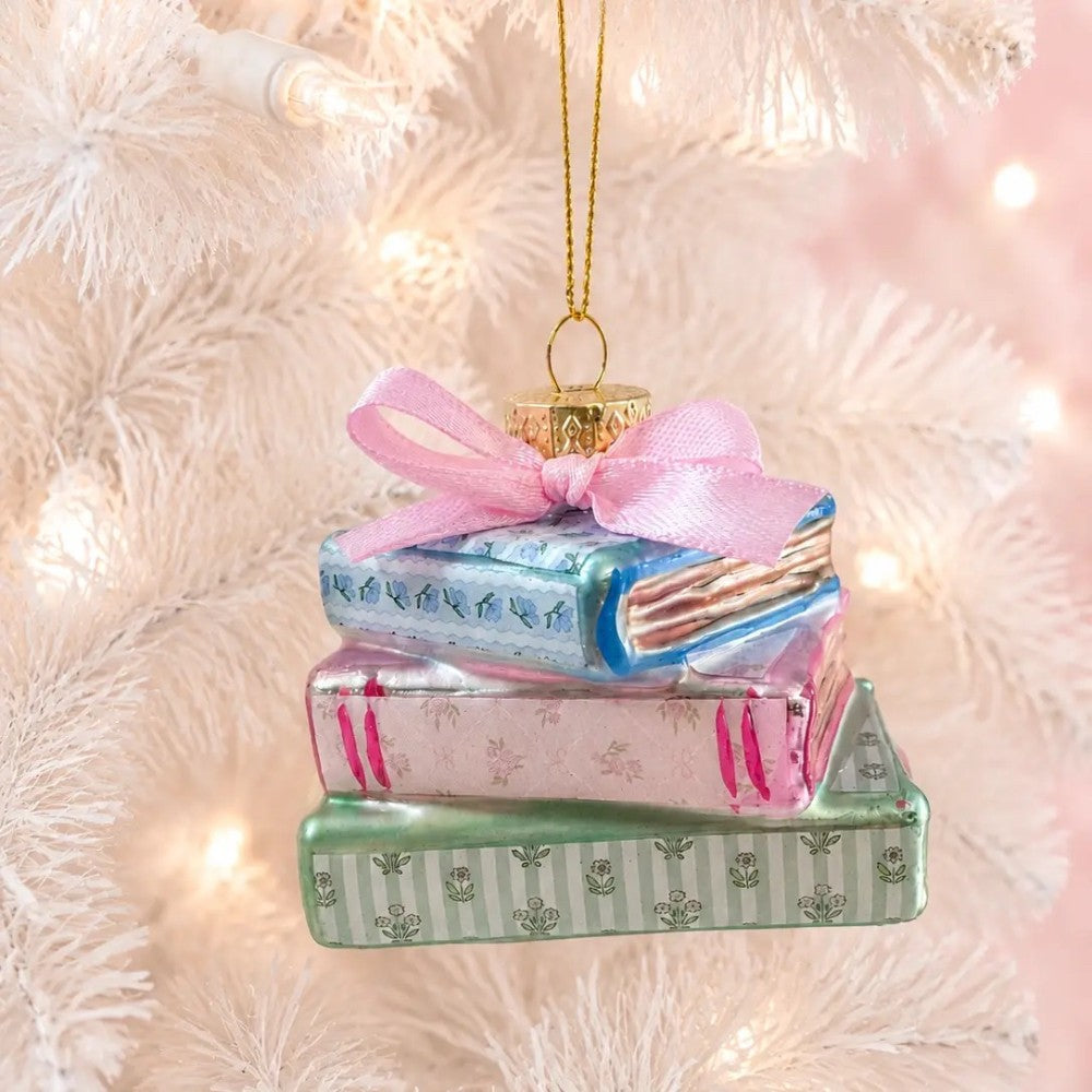 Pretty Little Library Books Ornament|9314