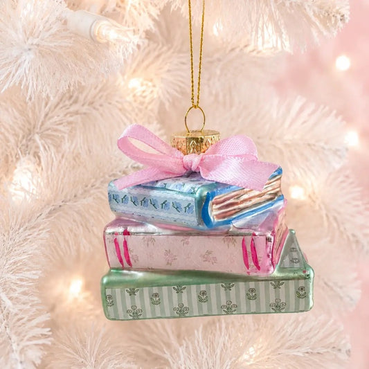 Pretty Little Library Books Ornament|9314