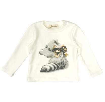 Sweet Raccoon Print Top