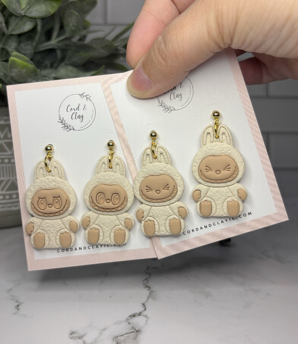 White Labubu Dangles - NF|7610
