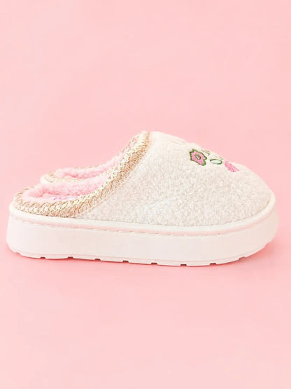 Patchwork Floral Platform Slippers|8998