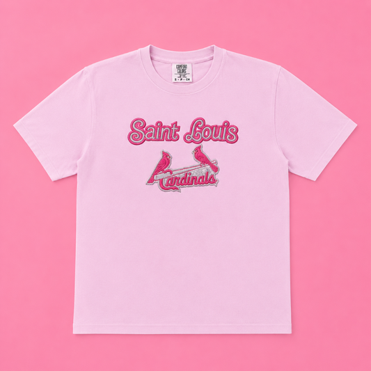 Barbie Cards (Faux Embroidered) Tee|8294