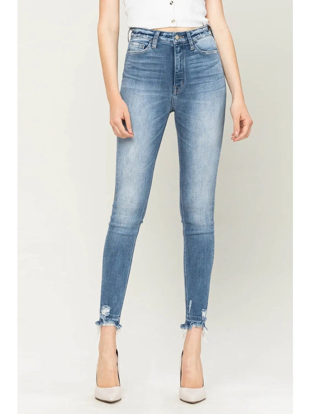 High Rise Ankle Skinny Jeans|7280