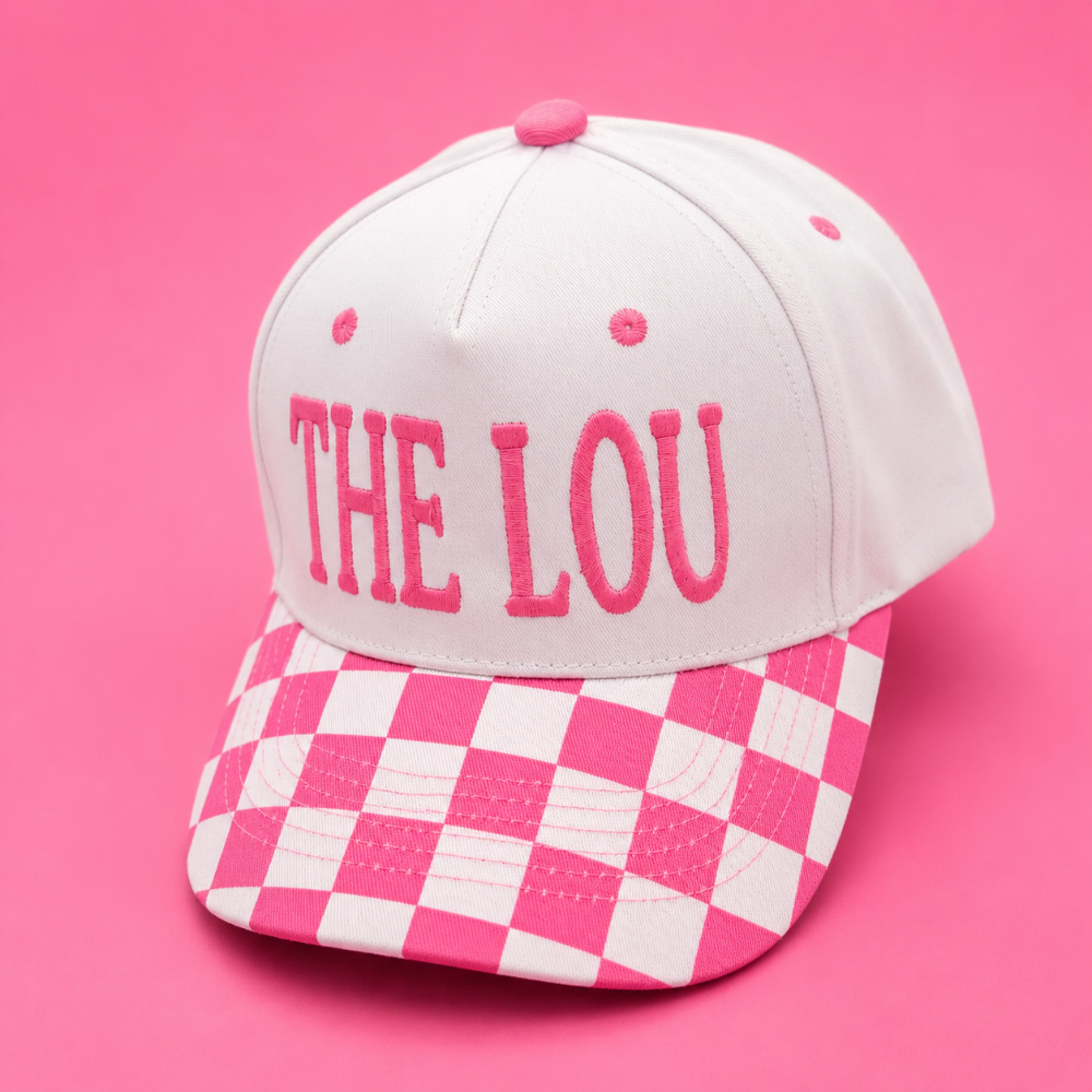 THE LOU Bubblegum Embroidered Hat|7983