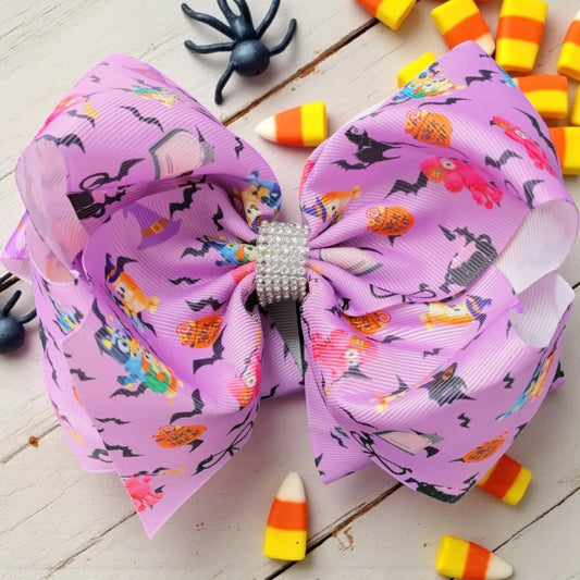 Halloween Bluey Double Layer Hair Bow|9121