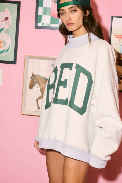 'GYM & BED' Reversible Sweatshirt