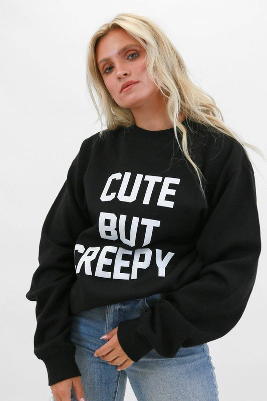 Cute But Creepy Puff Oversized Sweatshirt