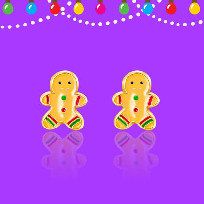 Gingerbread Man | Cutie Stud Earrings | Christmas 2025