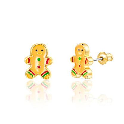 Gingerbread Man | Cutie Stud Earrings | Christmas 2025