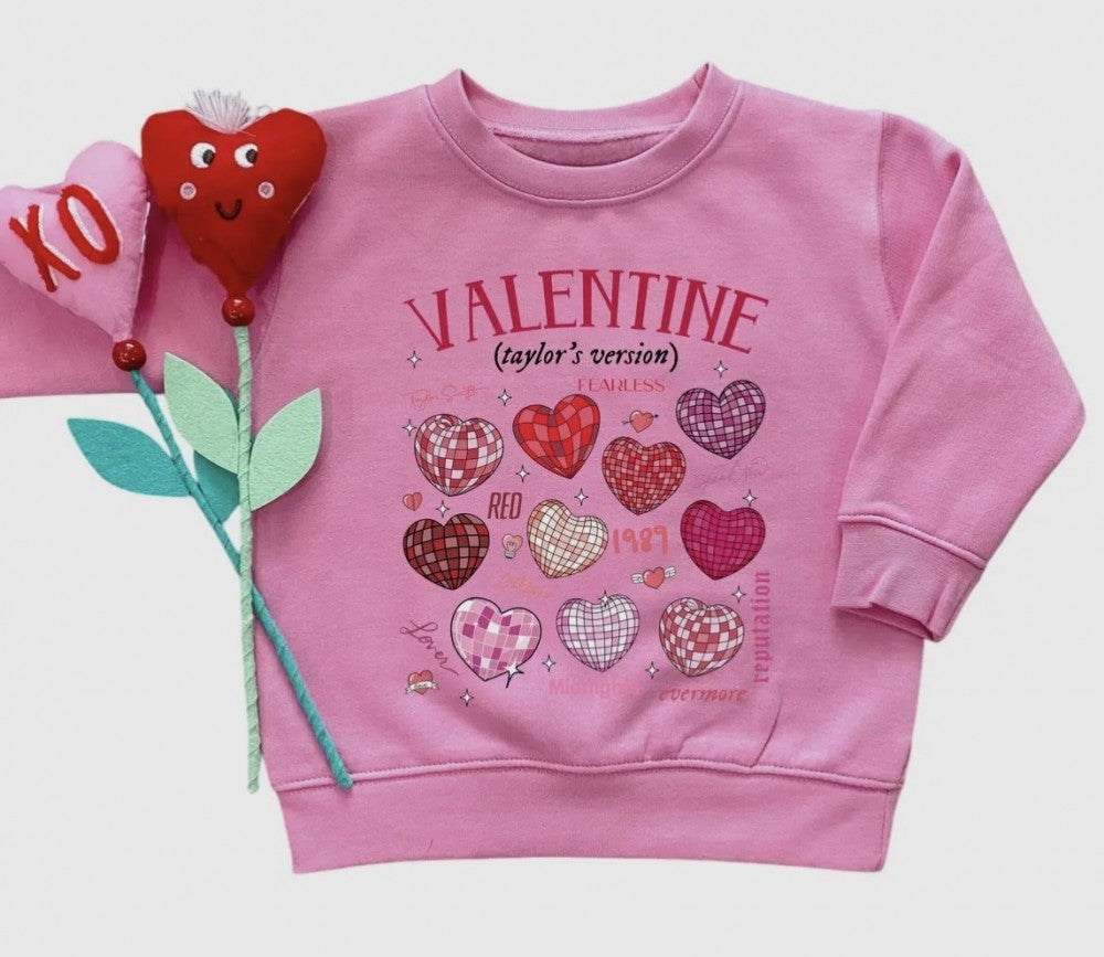 Girls Valentines Taylors Version Sweatshirt|4653