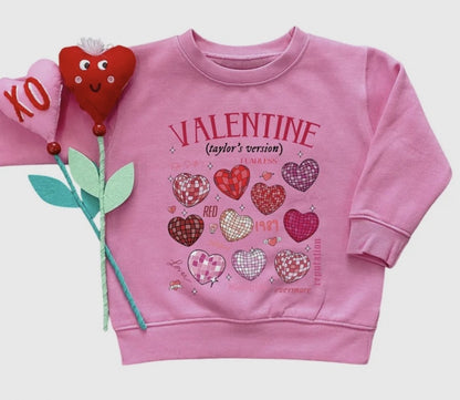 Girls Valentines Taylors Version Sweatshirt|4653