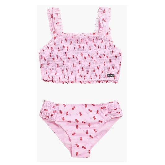 Tween Ruffle Smocked Two-Piece Swimsuit|7647