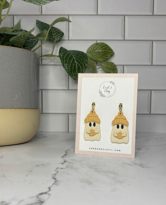 Yellow Fall Ghost Dangles|1539
