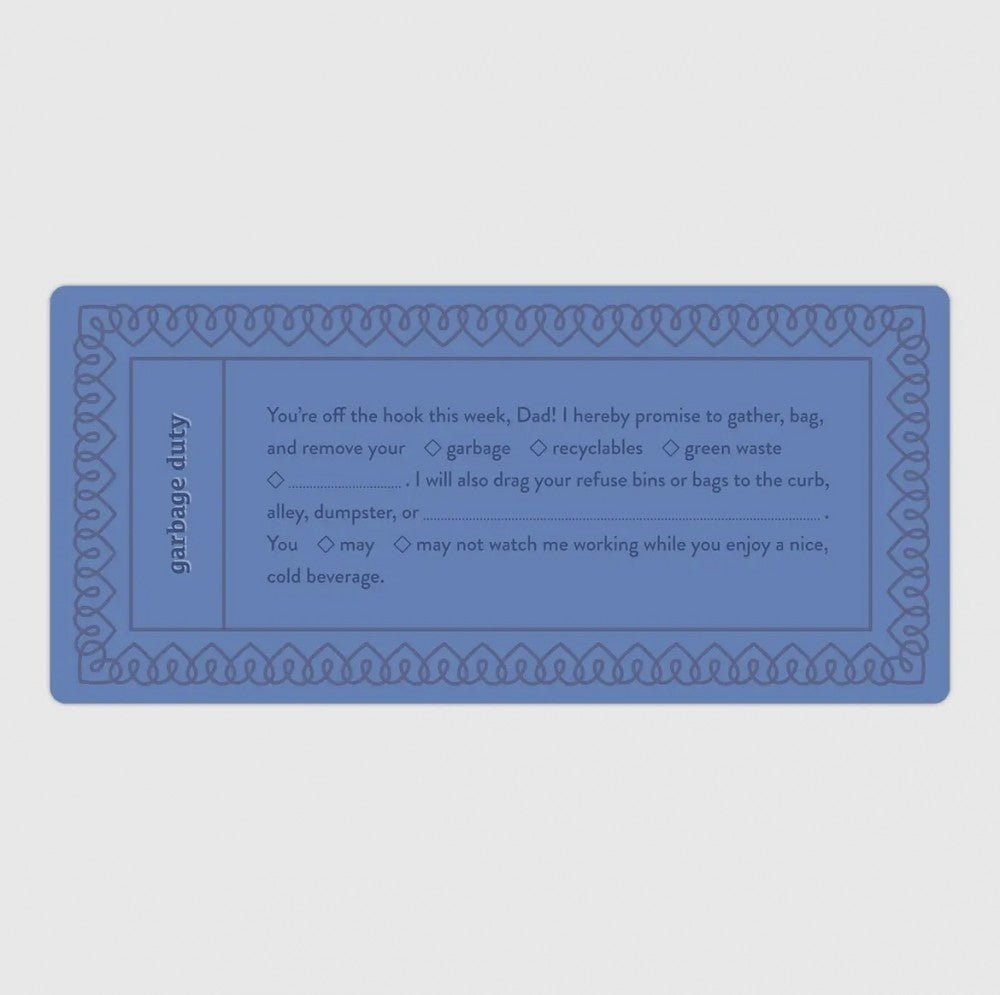 Fill in the Love - Dad Vouchers|4803
