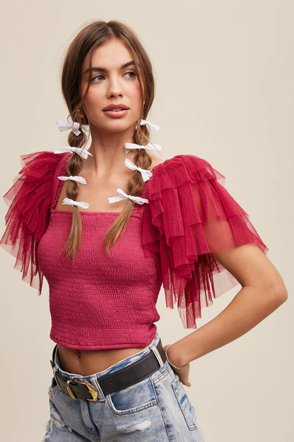 The Lover Smocked Top