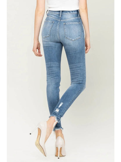 High Rise Ankle Skinny Jeans|7278