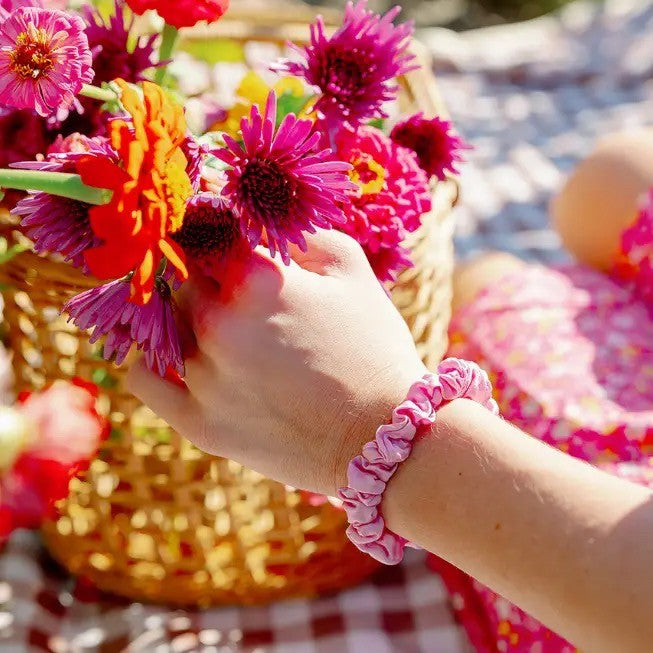 Silk Hair Scrunchie | Small | Rose All Day|4736
