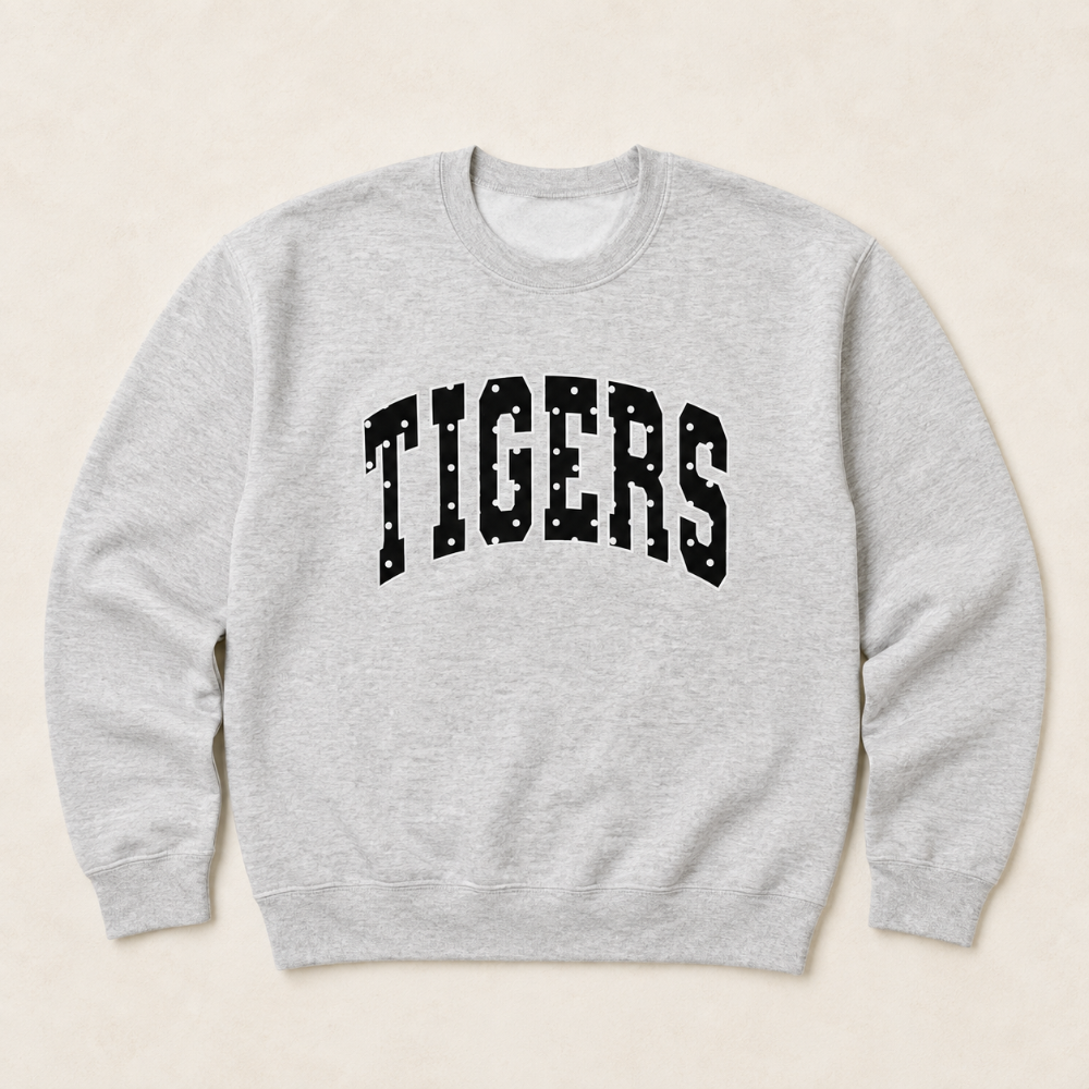 Tigers Black Polka Dots Sweatshirt|9355
