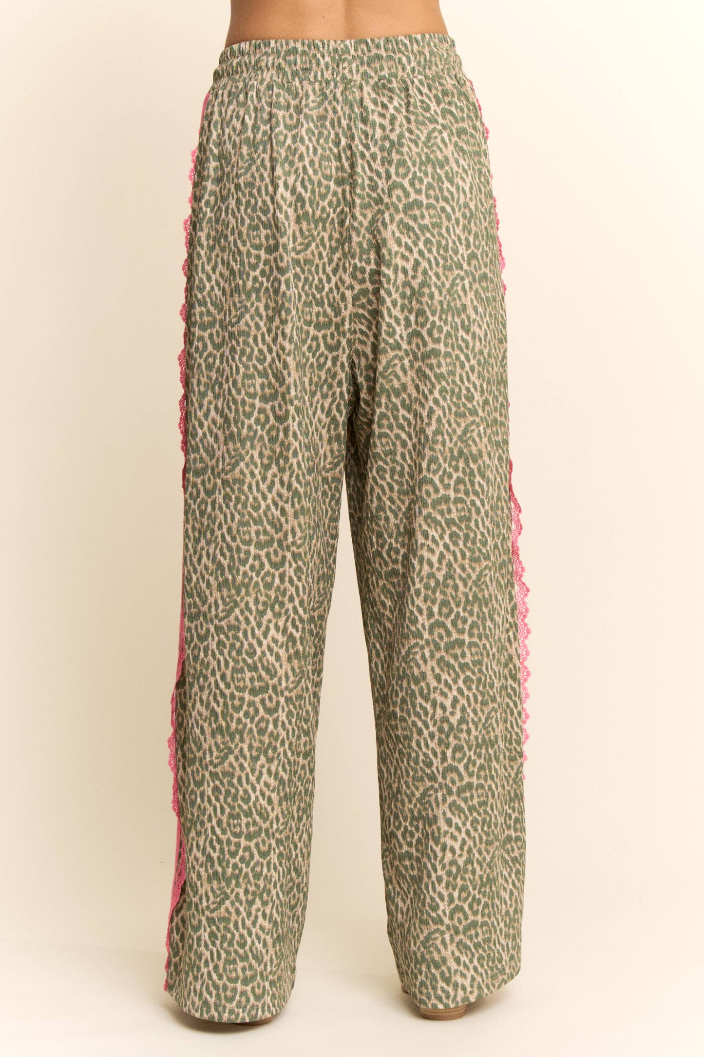 The Lacey Leopard Ribbon Pants