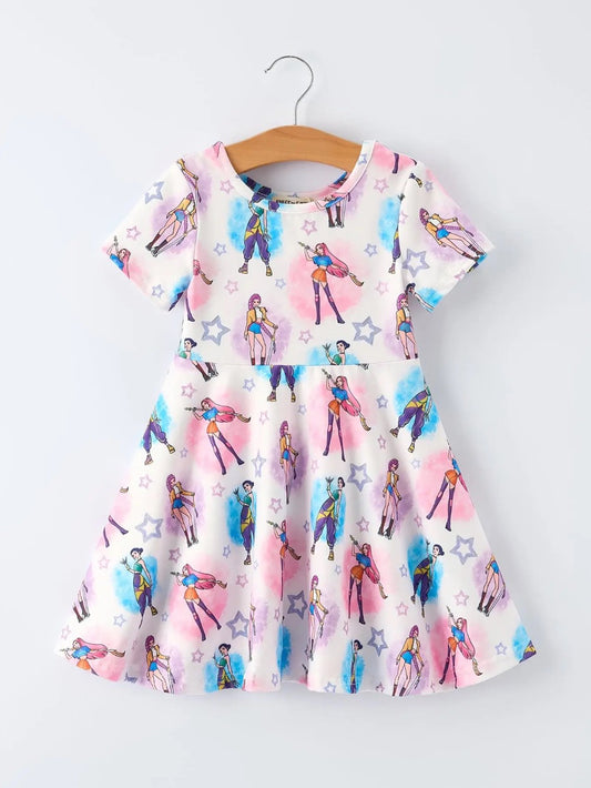 Summer Huntrix Star Twirl Dress|7667