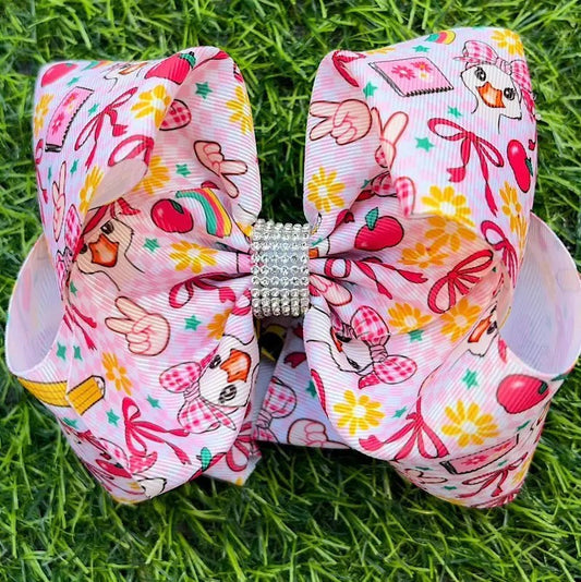 Back To School Duck Bow|9110