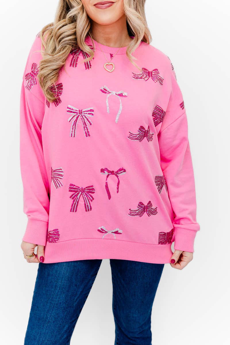 Blushing Bows Sweatshirt