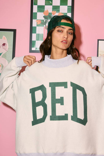 'GYM & BED' Reversible Sweatshirt