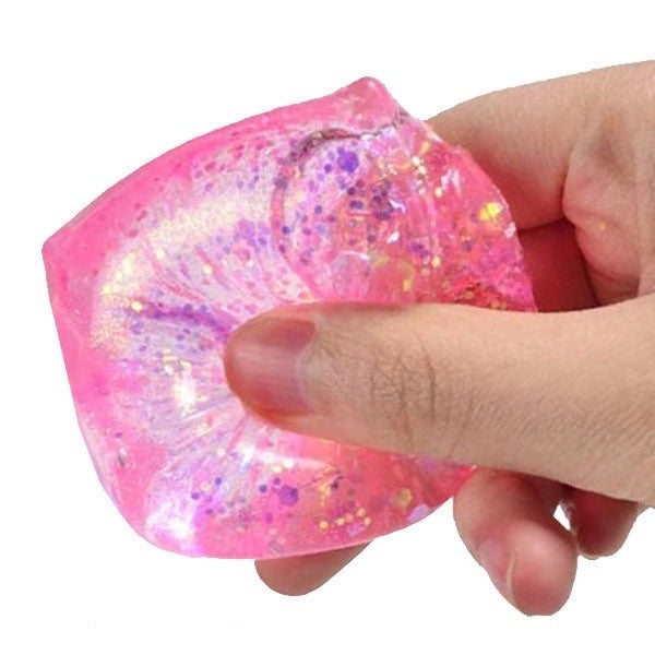 Glitter Sugar Cube Squishy Stress Ball|8015