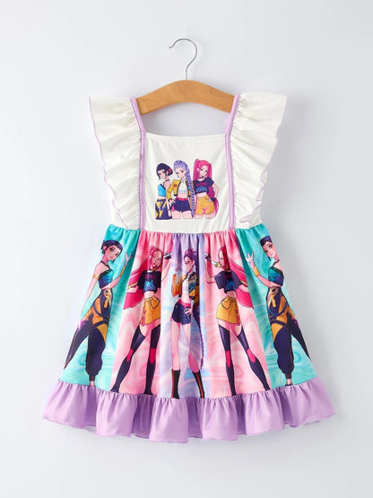 Huntrix Girls Ruffle Dress|6178