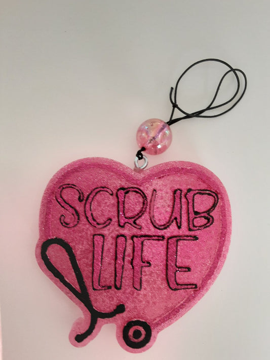 CAR FRESHIE-PINK SCRUB LIFE|1802