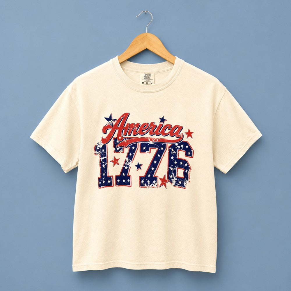 America 1776 Box Tee|8062