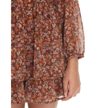 Tween Long Sleeve Floral Romper|9291