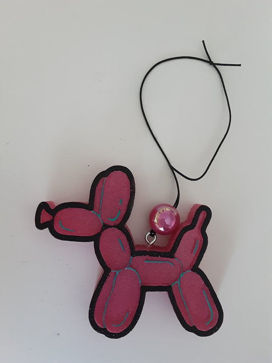 CAR FRESHIE-BALLOON DOG PINK|1396