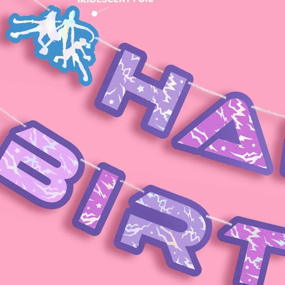 Pop Star Birthday Banner|7758