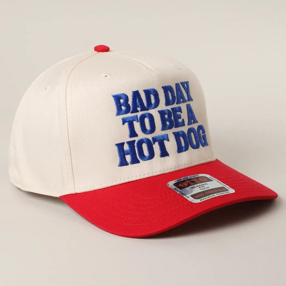 Bad Day To Be A Hot Dog Embroidered Trucker Hat|8025