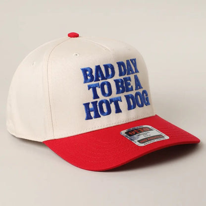 Bad Day To Be A Hot Dog Embroidered Trucker Hat|8025