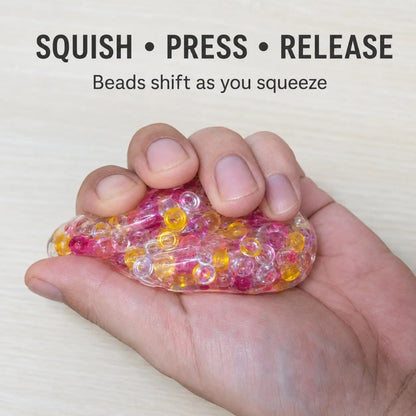 Colorful Bead-Filled Clear Squishy|8848