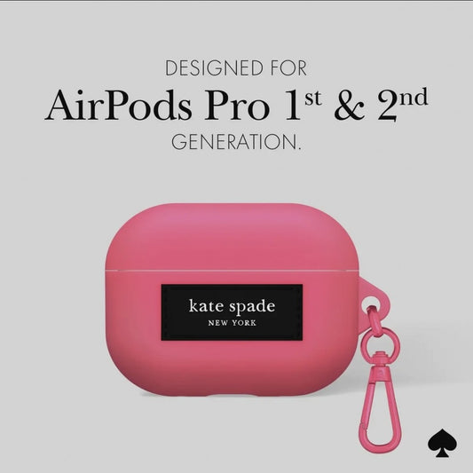 Kate Spade New York Airpods Pro 1 & 2 Pom Pom Pink Case|3422